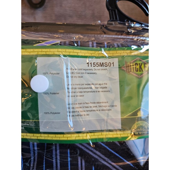 Disguise Wicked Elphaba Shiz Child Costume‎ Dress Up Size S 4-6X Halloween NEW - Picture 7 of 9